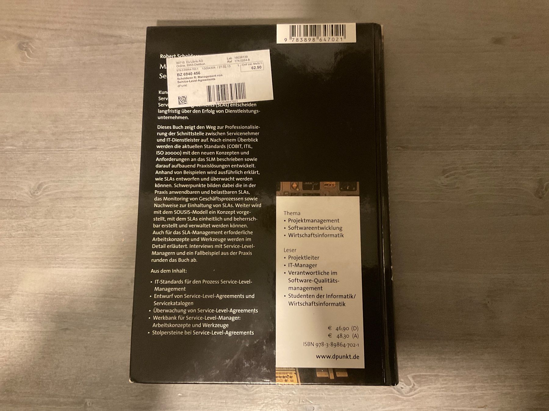Bücher: Robert Scholderer Management von Service-Level-Agreements – Gebraucht aus Avenches von Lactobacille 1
