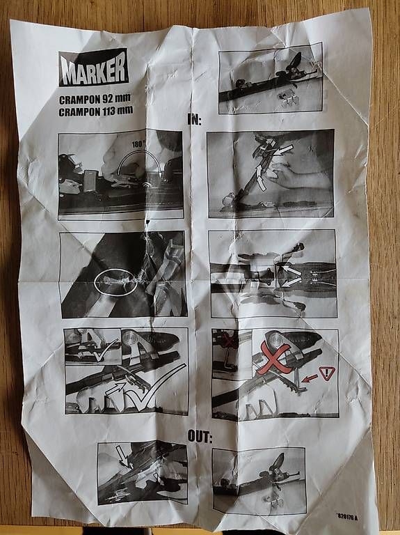 Kit di costruzioni: Marker Crampon 92mm und 113mm – Usato da Zürich venduto da chus11