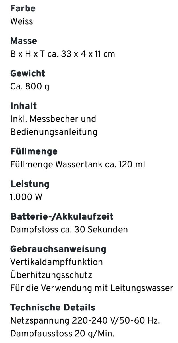 Pulitori a vapore: Tchibo Dampfbürste - nie benutzt – Nuovo (secondo la descrizione) da Zürich venduto da Sunset69 4