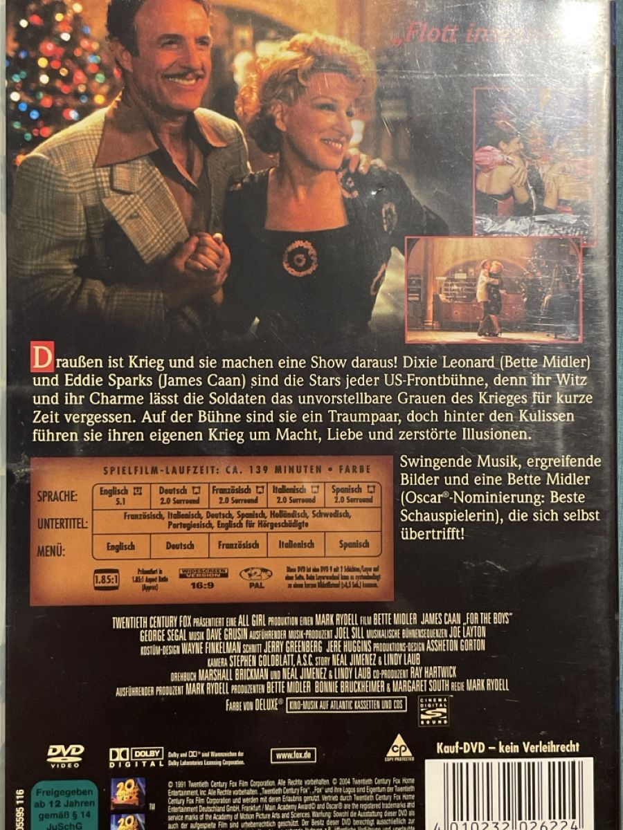 Tutti i DVDs: For the Boys (1991) – Usato da Waldenburg venduto da Mimily33 1