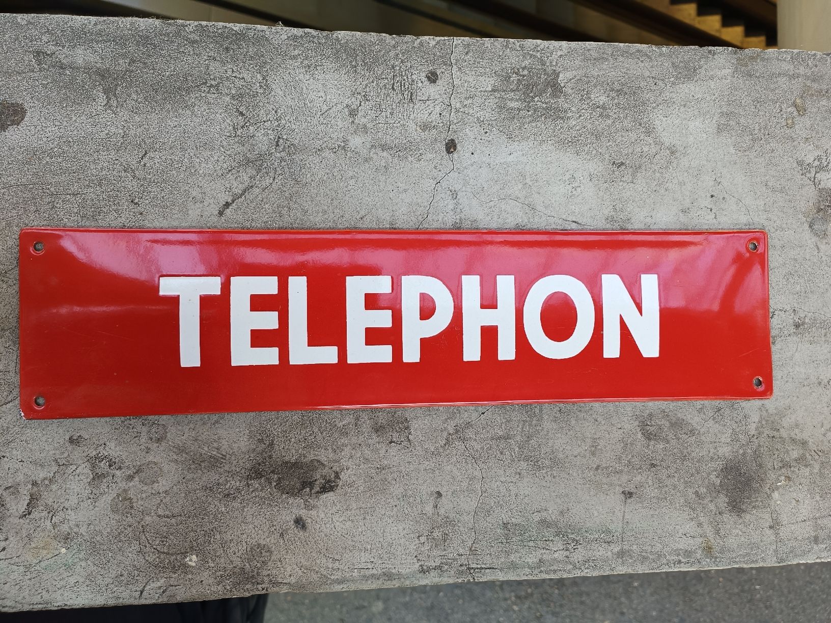 Emaille Schild / TELEPHON (Gebraucht) in Brugg AG für CHF 120 – mit ...
