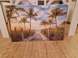 Wandbild mit Palmen