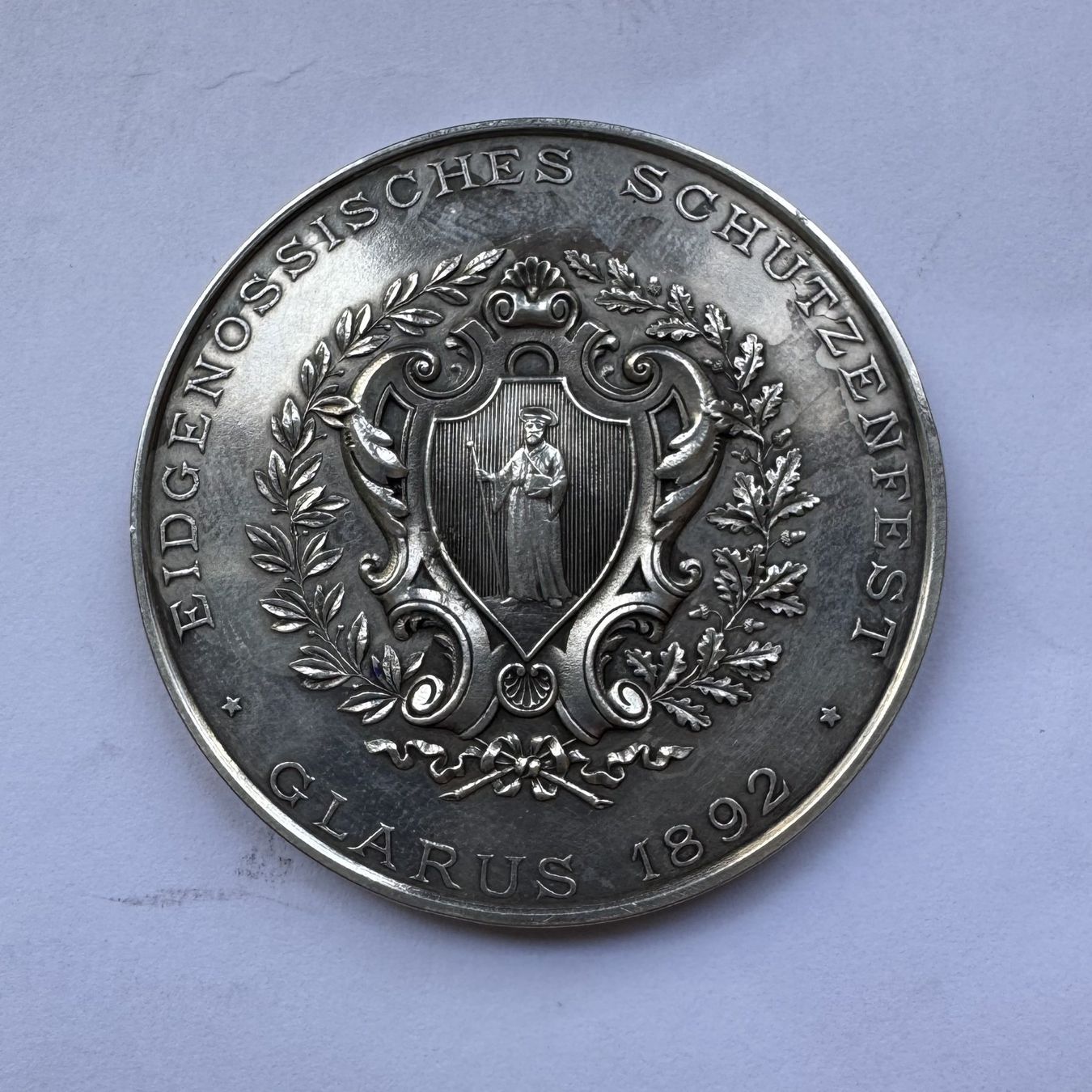Medaglie: 1892 Schützenmedaille Glarus Silber unz – Nuovo (secondo la descrizione) da Kirchberg SG venduto da Helveticus00 1