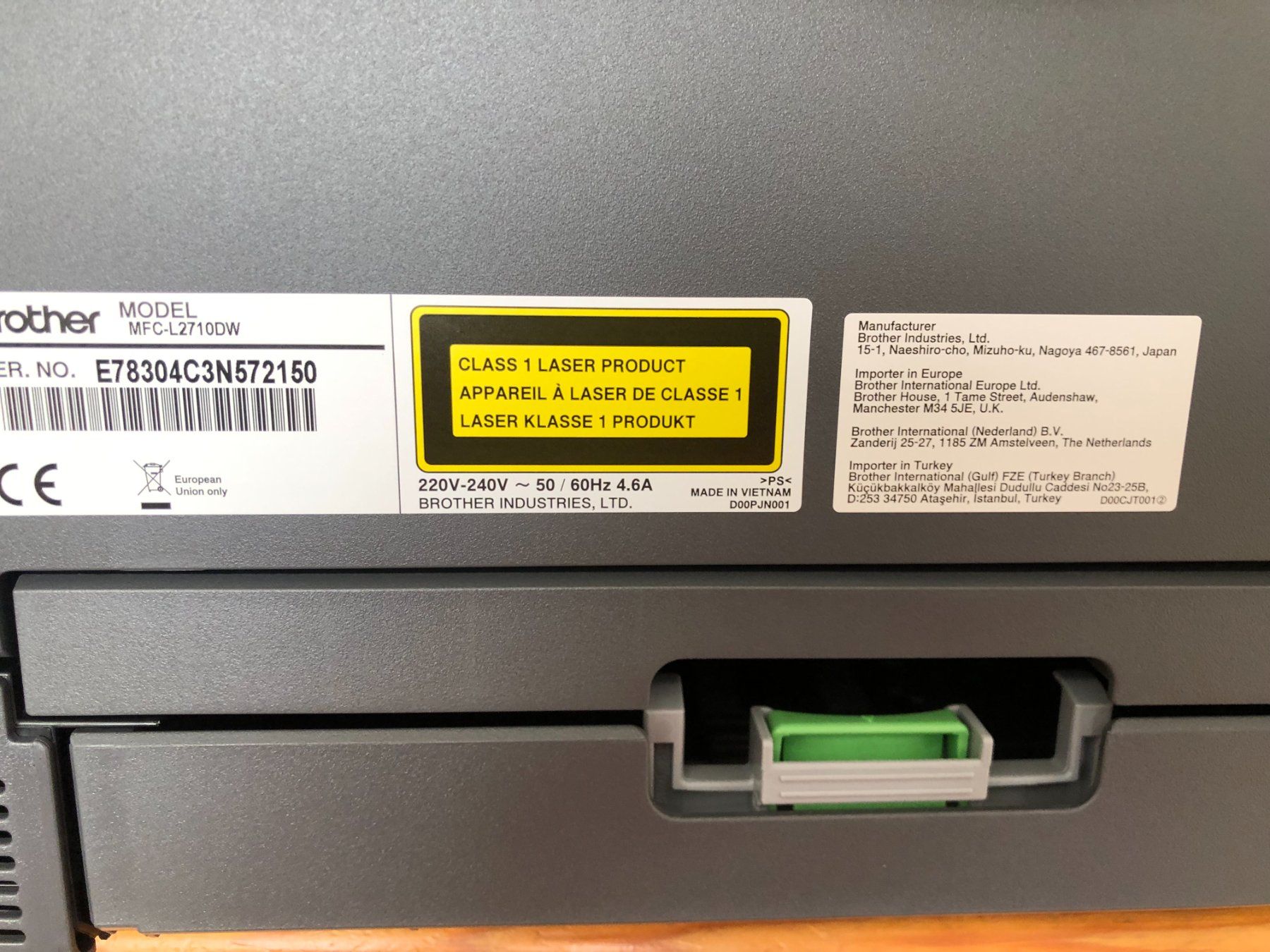 Brother Drucker: Brother MFC-L2710DW Laser-Multifunktionsdrucker – Gebraucht aus Bassersdorf von  8