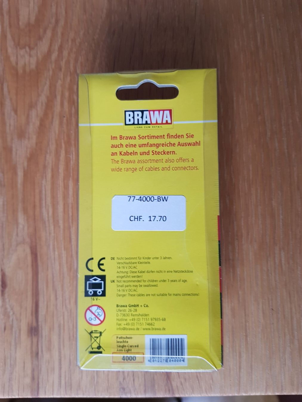 Brawa Modelleisenbahnen: Strassenlaterne – Neu und originalverpackt aus Thalwil von SebastianH01 1