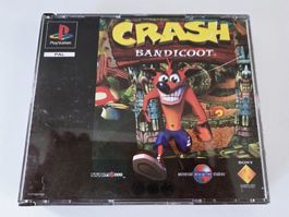 Crash Bandicoot PS1 mit Anleitung, Inlays und Demo CD