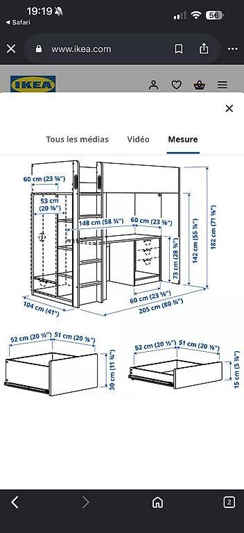 Betten: Lit mezzanine enfant – Gebraucht aus Vevey von mic_7jt6 1