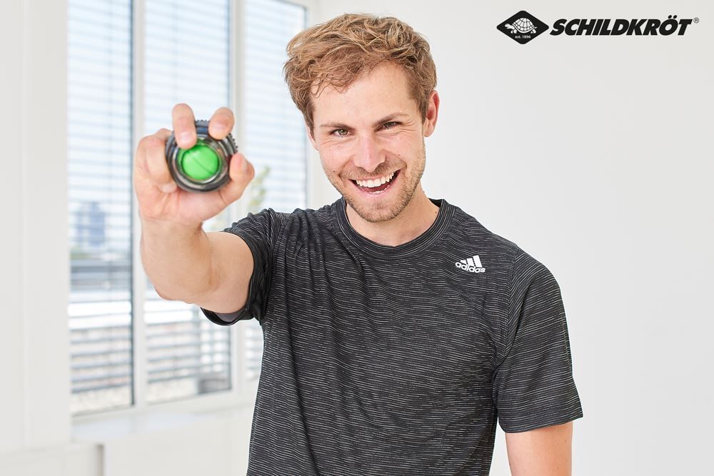 Hometrainer: Spinball, Hand- & Armtrainer, grau/grün – Nuovo e nell'imballaggio originale da St. Gallen venduto da cointec 6