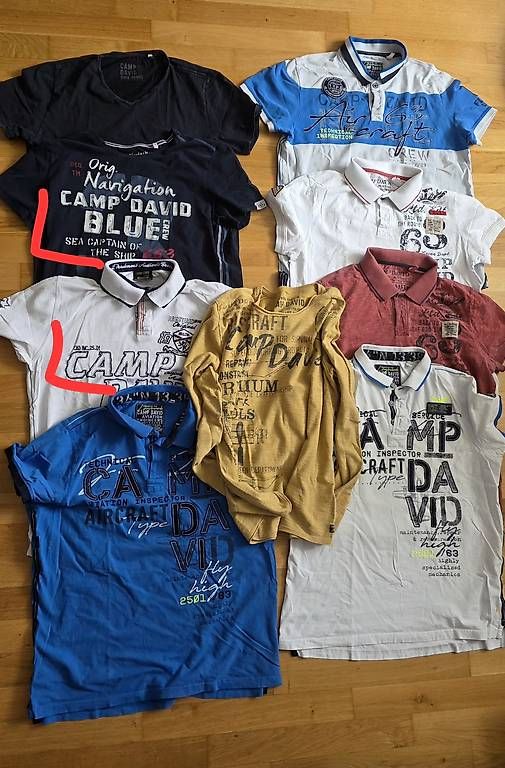 Camp David Polo-Shirts: 9 Shirts von Camp David Shirts – Gebraucht aus Nunningen von Deathstars