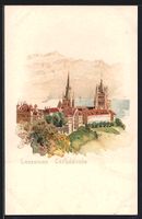 Lithographie Lausanne, Cathedrale