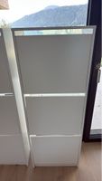 White cabinet with doors and shelves good condition