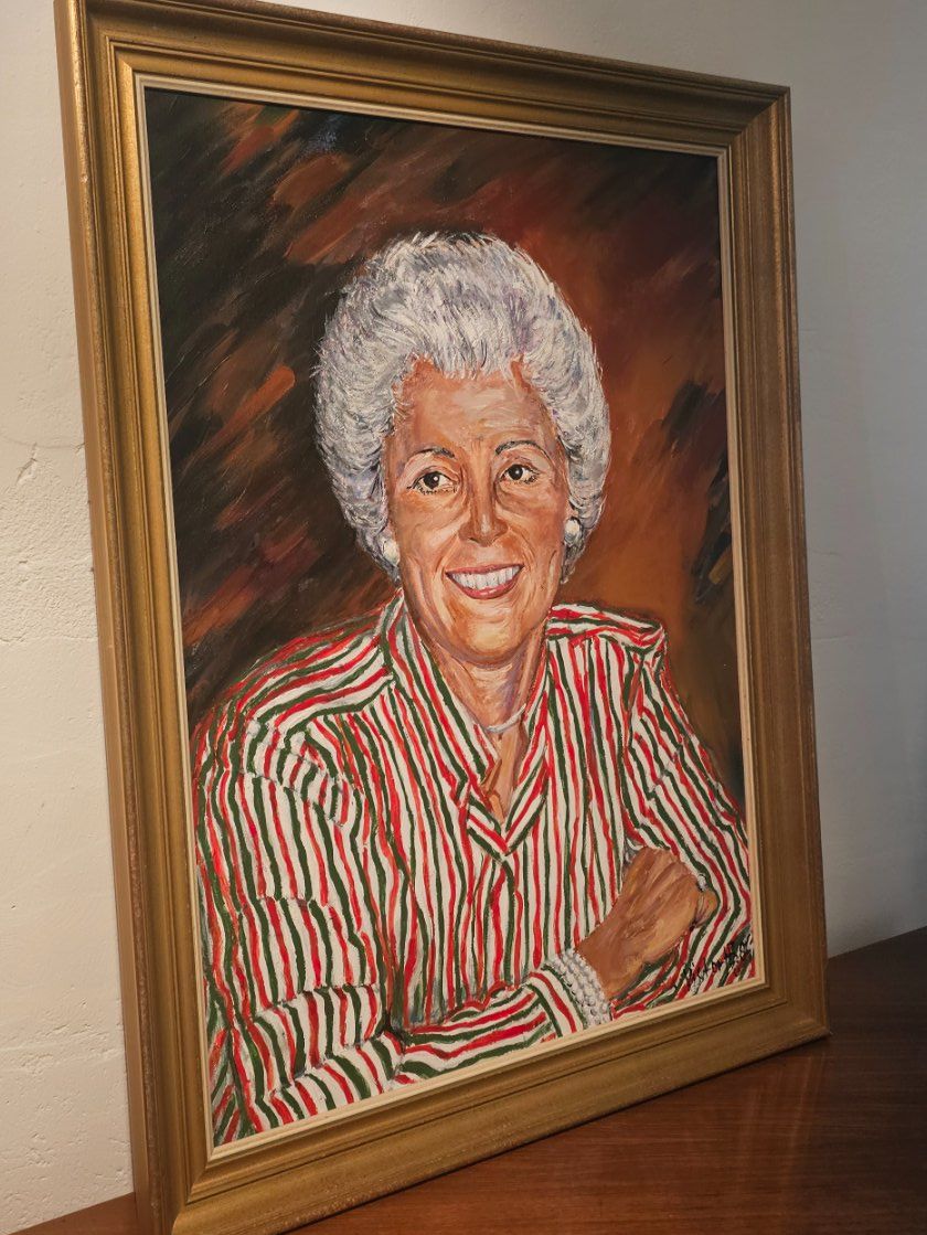 Dipinti: Viktor H. Bächer Original Portrait Gemälde Oel auf Leinen – Usato da Pfäffikon ZH venduto da eric0113 6