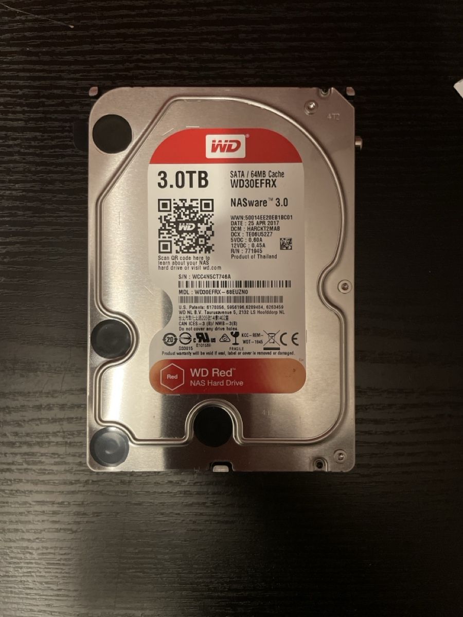Western Digital Harddisks: WD Red 3TB WD30EFRX – Neu (gemäss Beschreibung) aus Abtwil sg von Kueng.MultiOutlet