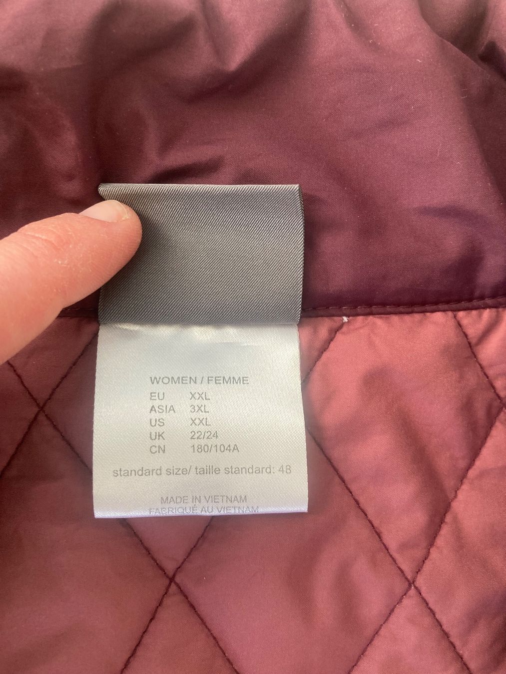 Jack Wolfskin Cappotti: Jack Wolfskin Steppmantel, bordeauxrot – Usato da Zürich venduto da len_nt78 4