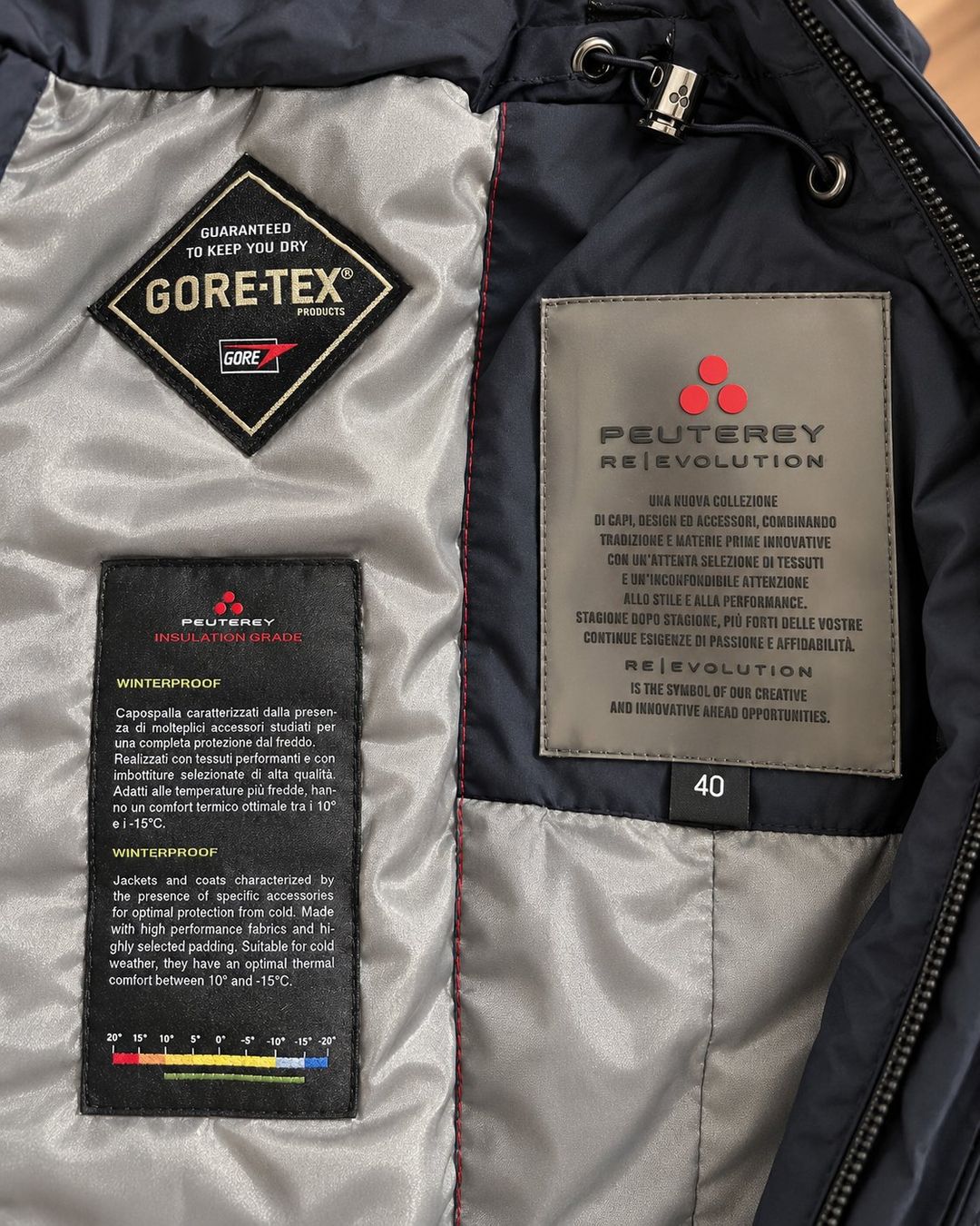 Peuterey Cappotti: PEUTEREY RE|EVOLUTION GORE-TEX Wintermantel XS Winterproof – Usato da St. Gallen venduto da BikeladyShop 1