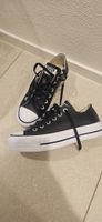 Converse All Star schwarz, Leder, Grösse 37.5