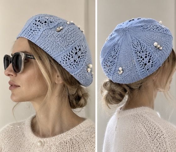 Max Mara Copricapi, berretti & cappellini: Max Mara Embellished Knitted Beret – Nuovo (secondo la descrizione) da Lugano venduto da fer_ckb9