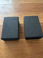 2 Yoga Blöcke aus Schaumstoff schwarz guter Zustand