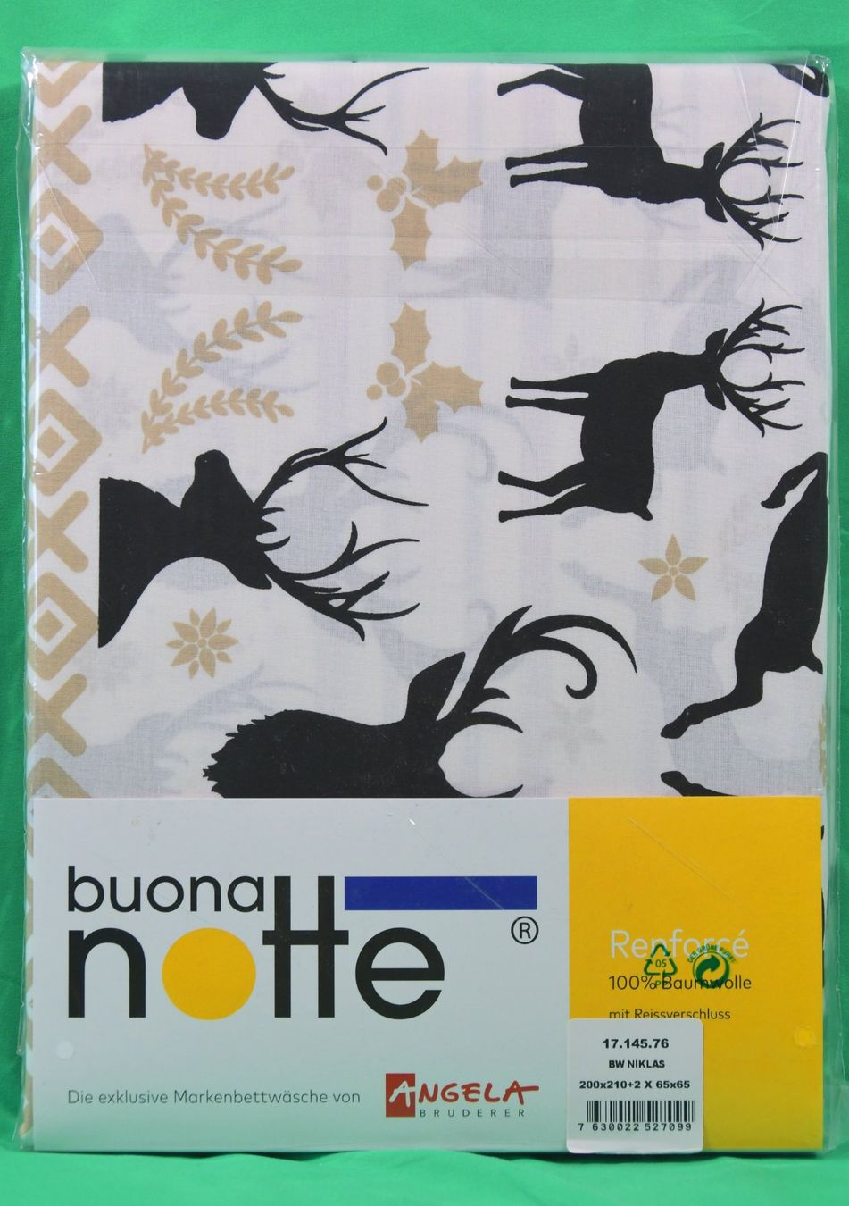 Biancheria da letto: Duvetbezug - Hirschmotiv – Nuovo e nell'imballaggio originale da Lohn-Ammannsegg venduto da Keyflower