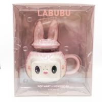 POP MART x How2Work Labubu CANDY Pink Ceramic Mug RARE!!