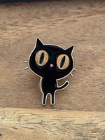 Pin schwarze Katze