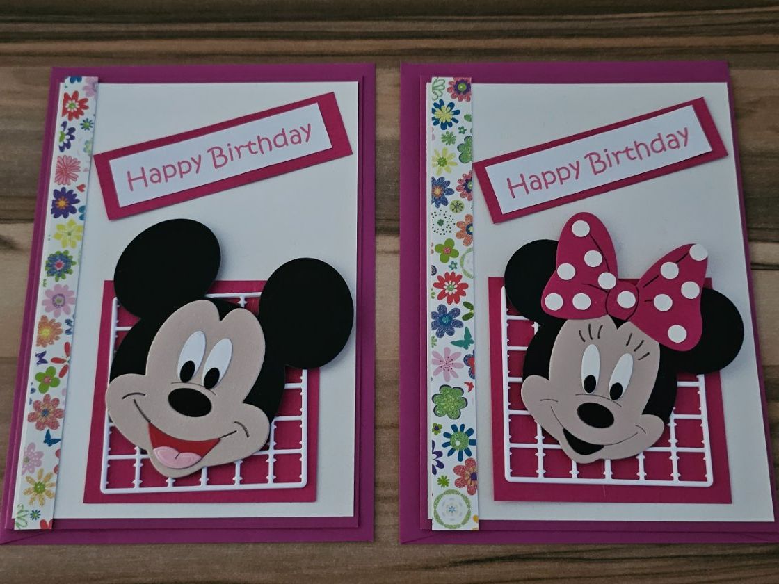 Cartoline: Glückwunschkarten ' Mickey Maus+ Minnie Maus – Nuovo (secondo la descrizione) da Geuensee venduto da JeMaUrPe