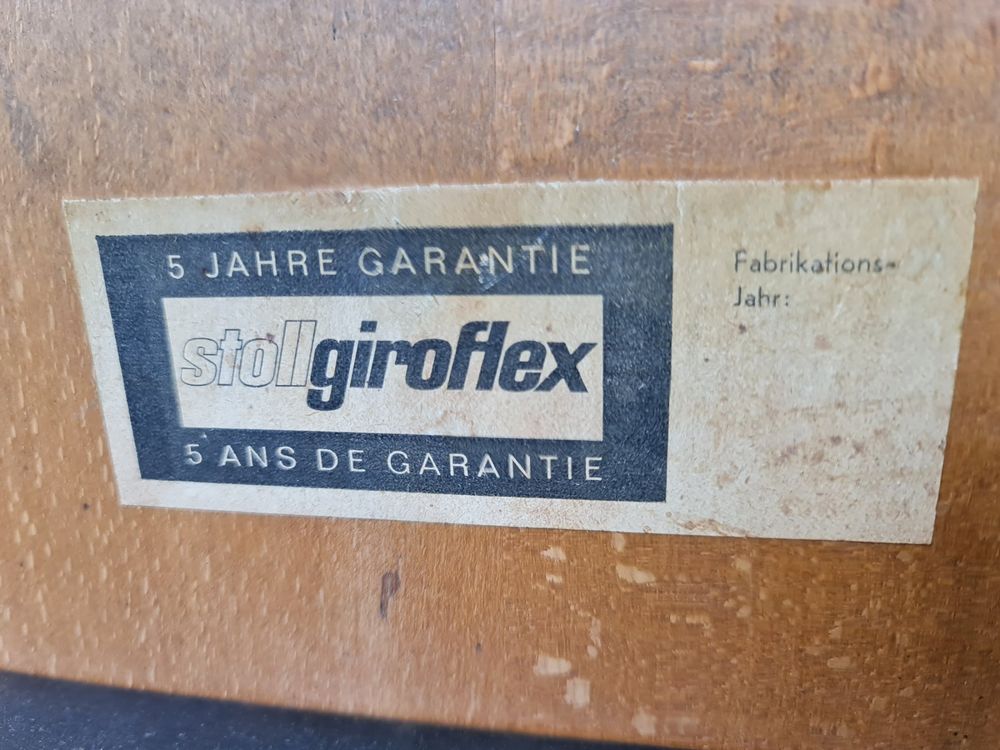 Giroflex Bürostuhl 1950er Jahre höhenverstellbar auf Rollen 3