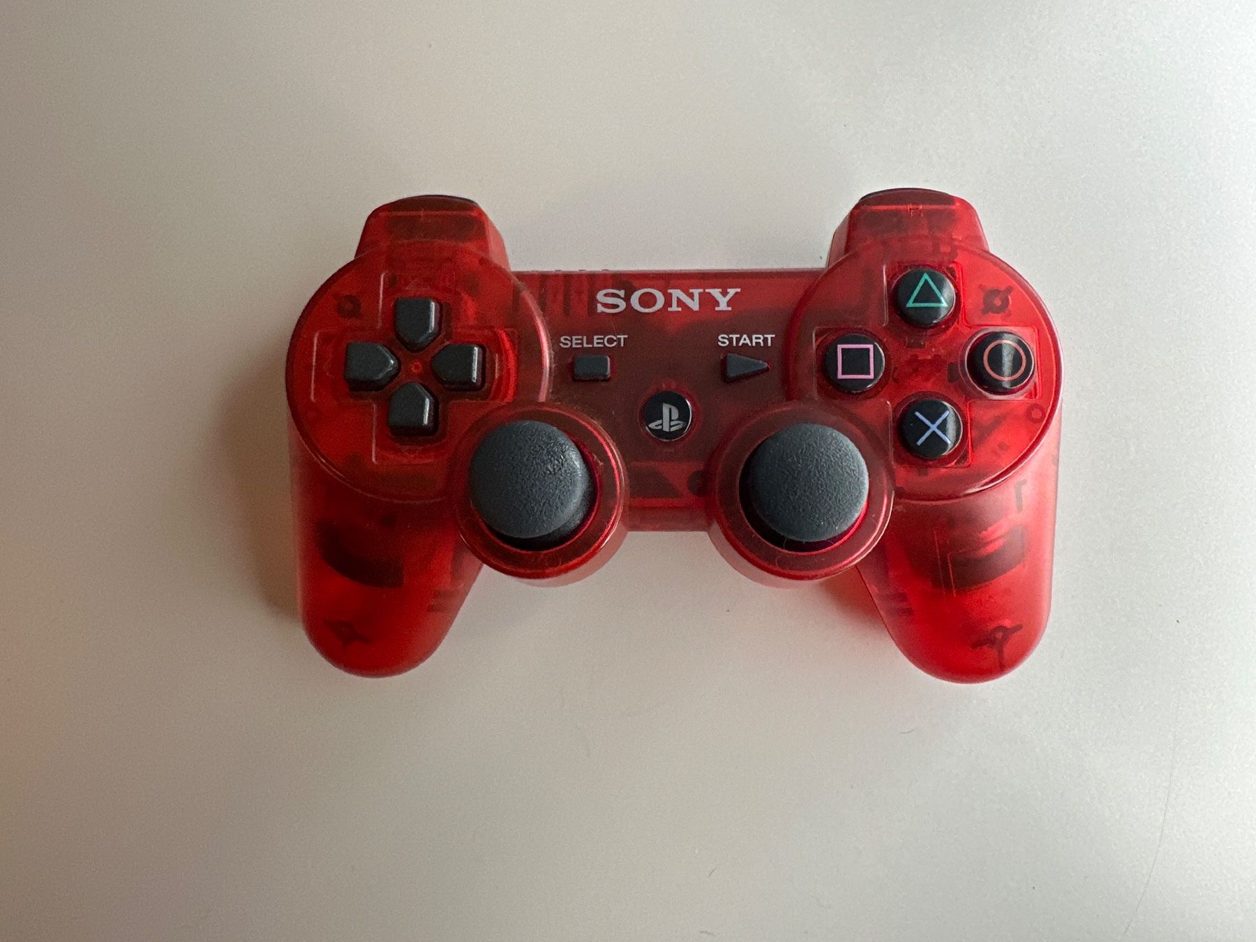 Sony Controller: PS3 Controller durchsichtig rot - Selten – Gebraucht aus St.gallen von taduz