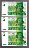 Netherland noten 3 stück UNZ