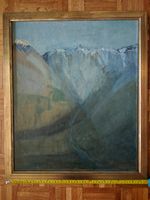Peinture Marguerite Audétat "Le soir à la montagne"