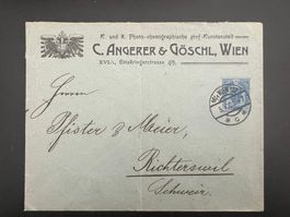 Geschäftsbrief 1905  Österreich Wien-Schweiz   (G728)