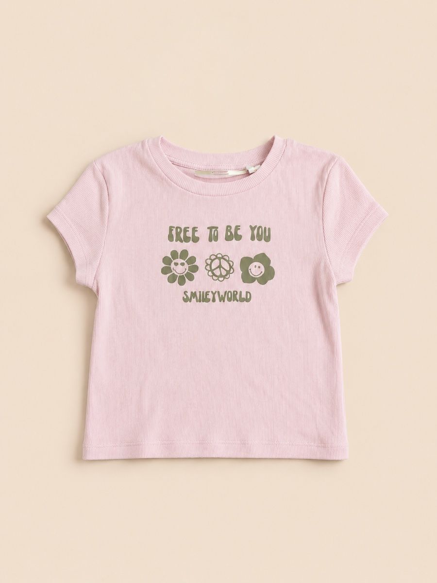 H&M Blusen, T-Shirts & Tops: T-SHIRT VIOLET H&M SMILEY WORLD – Neu (gemäss Beschreibung) aus Lausanne von mar_6snp 1
