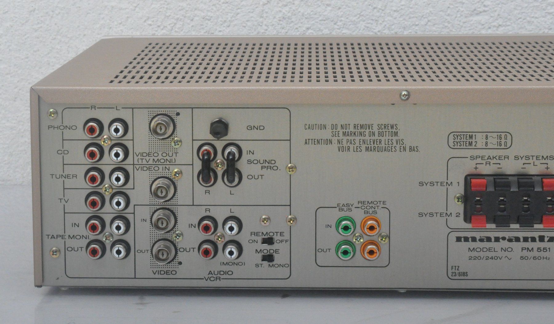 Marantz Amplificatori: Marantz PM551  Integrated Amplifier – Usato da Oberglatt ZH venduto da Kumar2 8