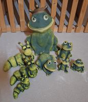 Goebel Ton, Keramik Froschfamilie Set, Deko