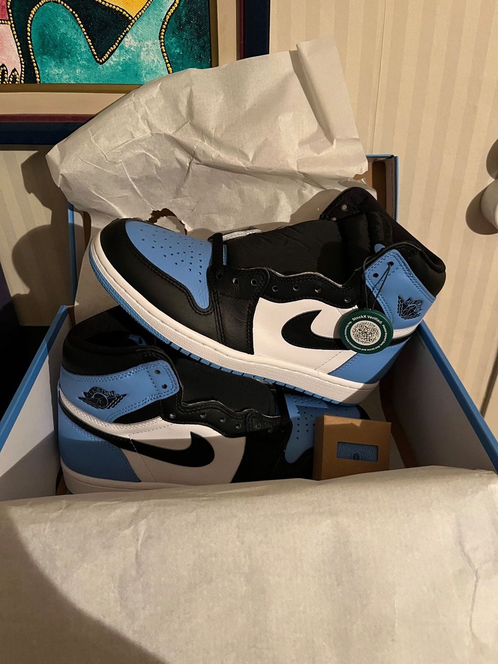 Jordan Scarpe da uomo: Nike Jordan 1 - UNC Toe - 40 (7US) – Nuovo e nell'imballaggio originale da Erlach venduto da migdep985 3