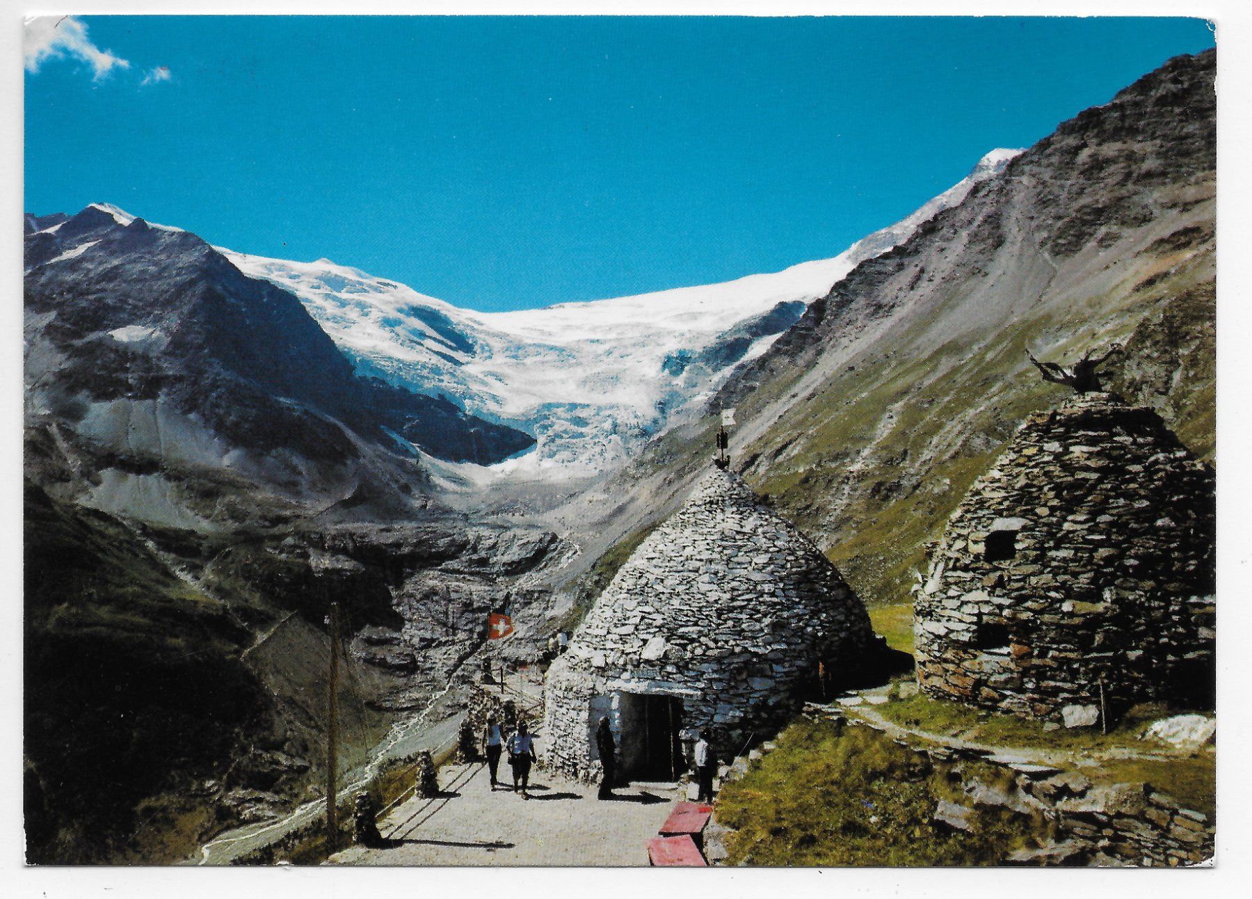 Cartoline postali: Sassal-Masone mit Palügletscher, Bahnpoststempel – Usato da Hefenhofen venduto da Richsalz