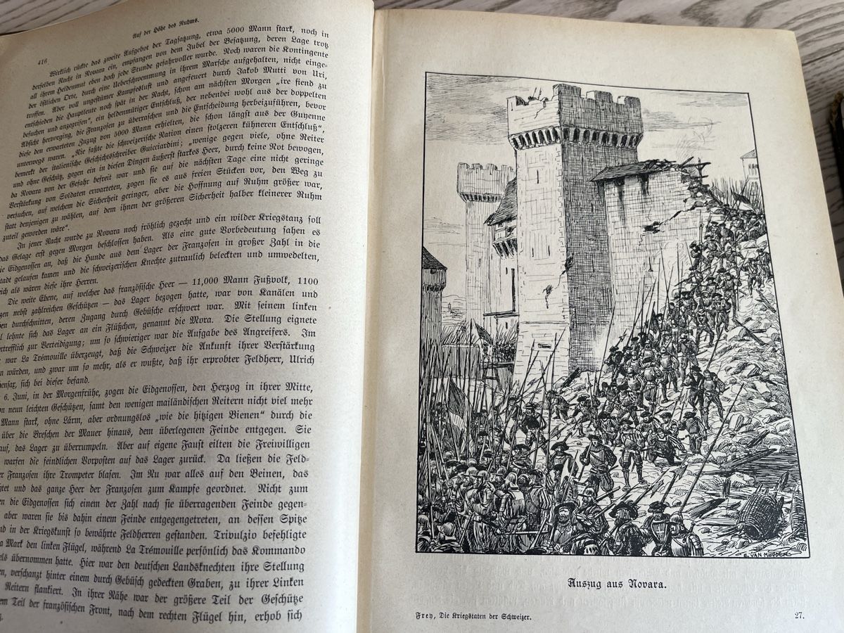 Libri: Die Kriegstaten der Schweizer - 2 Bände 1904 – Usato da Romanshorn venduto da Apfelschuss 6