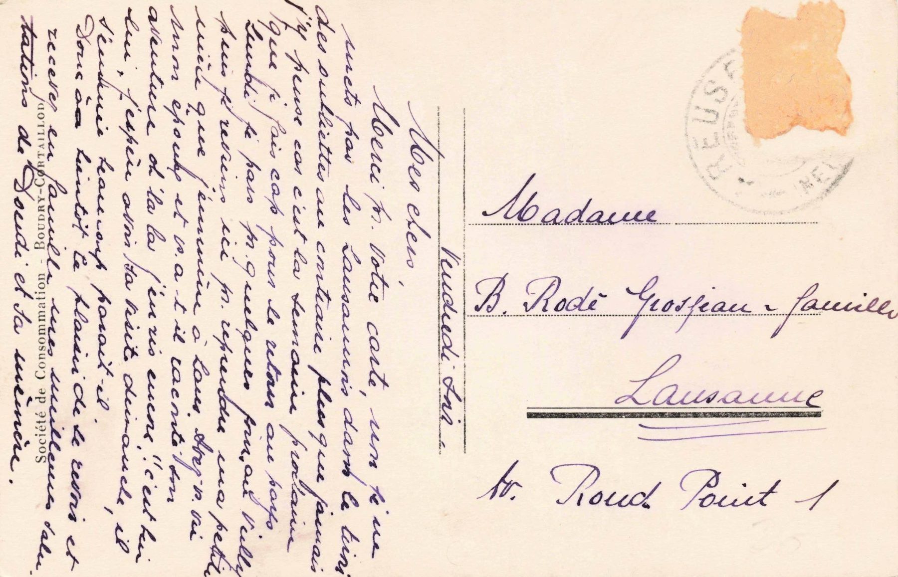 Cartoline postali: Areuse et grandchamp – Usato da Biasca venduto da Blenio71 1
