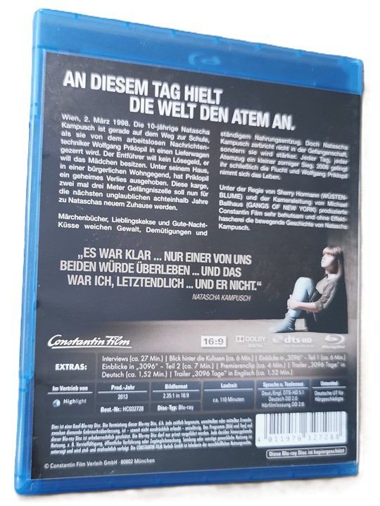 Alle DVDs: 3096 Tage  (Blu-Ray) – Gebraucht aus Wilen b. Wollerau von morethanmusic 1