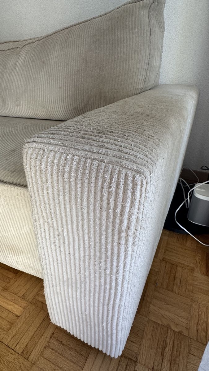 Divani: Ecksofa Cord beige mit Bettfunktion – Usato da Liebefeld venduto da zoe_65s9 6