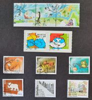 3-17-2 Timbres Helvetia oblitérés. Année 2013.