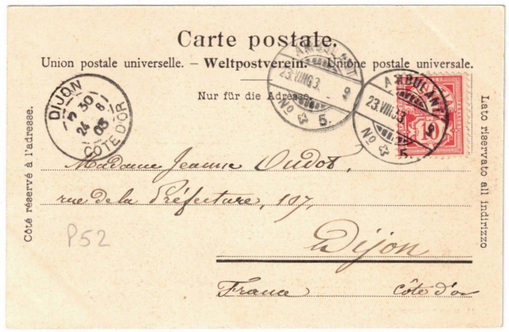 Cartoline postali: Zürich - Standseilbahn Polytechnikum – Usato da Binningen venduto da Mountainrider 1