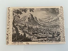 1900 Postkarte Chur(1650) Rasierklingen Stempel - Zuoz