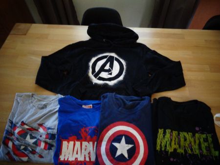 Marvel Hoodie und T-Shirts Set Grösse 158