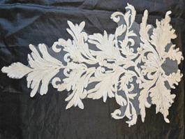 Aufnäher Patch Applikation Weiss Spitze Hochzeit