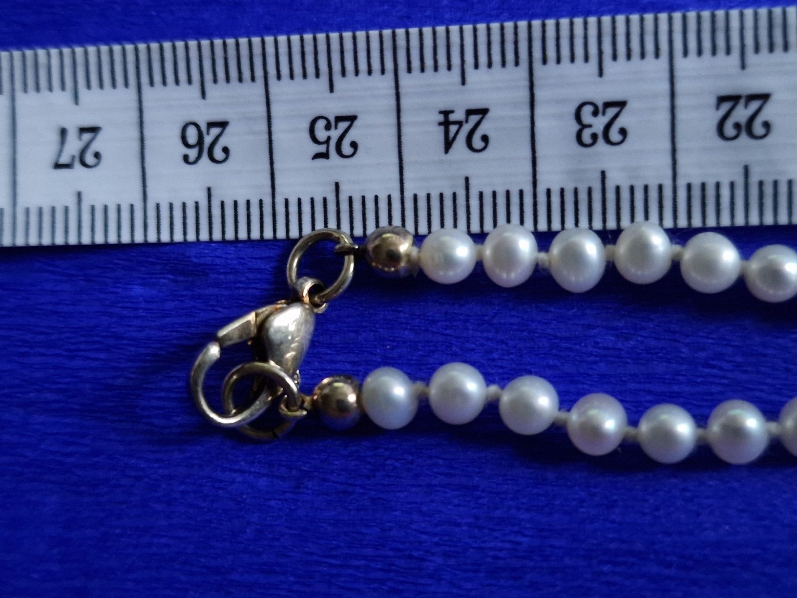 Catenine: Perlenkette 50cm Verschluss Silber – Usato da Barzheim venduto da spitz01 6