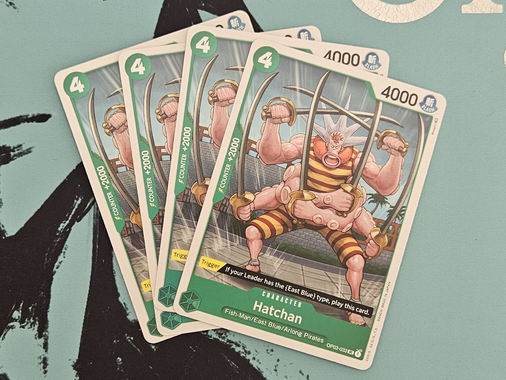 Bandai Carte collezionabili: 4x One Piece TCG - Hatchan EN – Nuovo (secondo la descrizione) da Safnern venduto da wil_z6qf