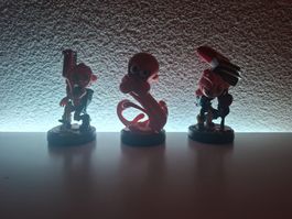 Nintendo Splatoon Amiibo Figuren - Top Zustand! Set!