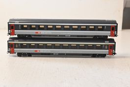 SBB Personenwagen 1 / 2 Kl 2 Stück Märklin mit OVP