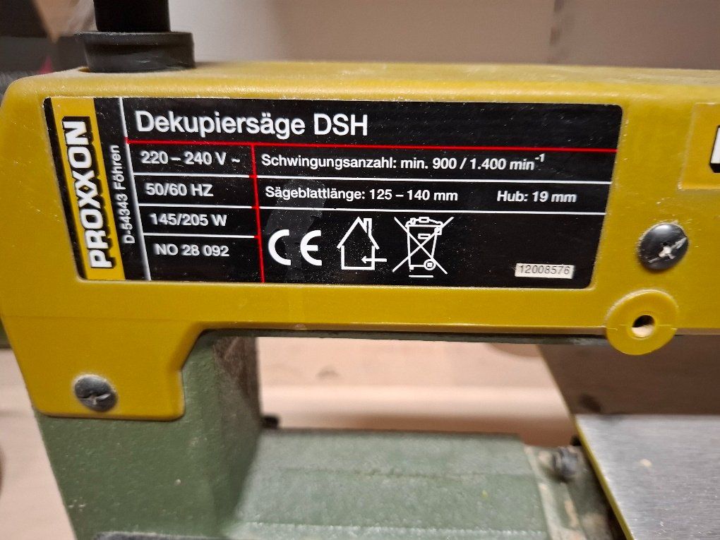 Proxxon Seghe: Proxon Dekupiersäge DSH – Usato da Henau venduto da fag_lzx9 2